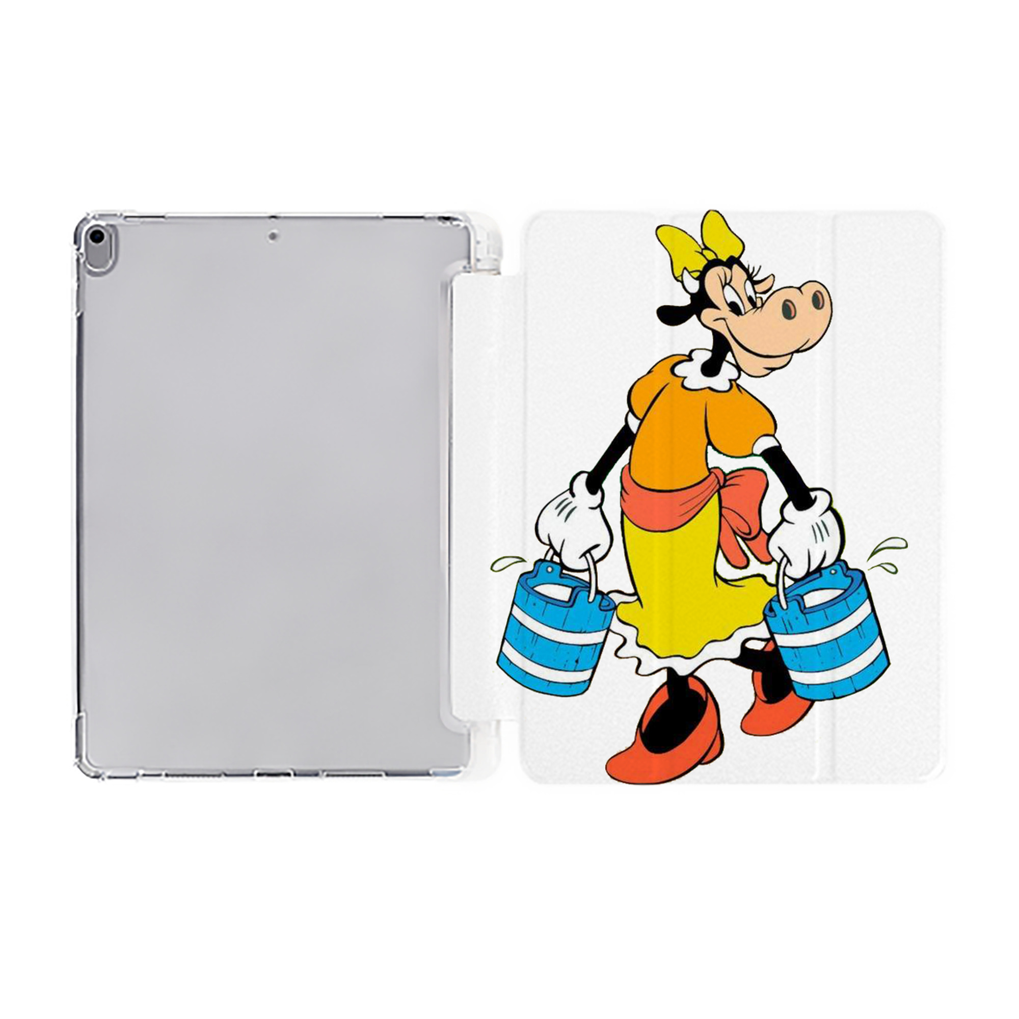 ミッキーマウス Mickey Mouse IPad ケース ペン収納付き 三つ折りスタンド PUレザー×シリコン 対応機種9.5/10.5/10.9インチ